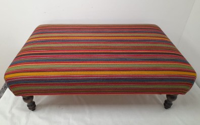 Large Stripe Footstool Pierre Frey